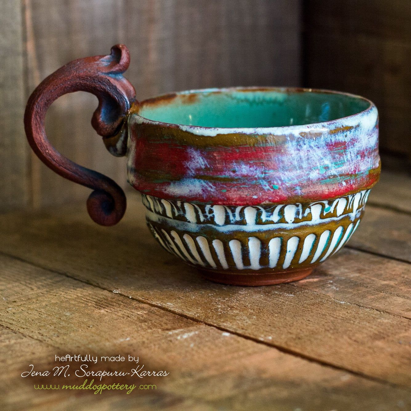 Peeling Paint Cappucino/Double Espresso Mug ( The Creole Courtyard Collection )